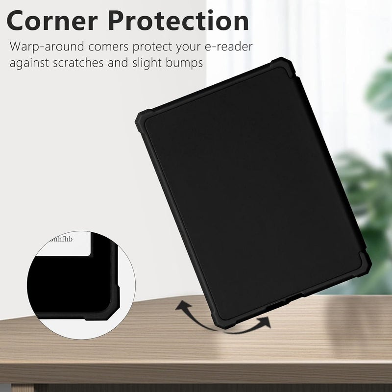 COO Case for 7" All-New Kindle Paperwhite 12th Gen 2024 & Kindle Colorsoft Signature Edition 2024, Slim Lightweight Shell TPU Leather Protective Cover with Auto Sleep/Wake - Black - Image 5